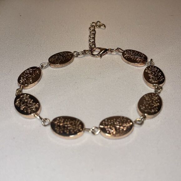 Bracelet with oval pendants - Picture 1 of 5